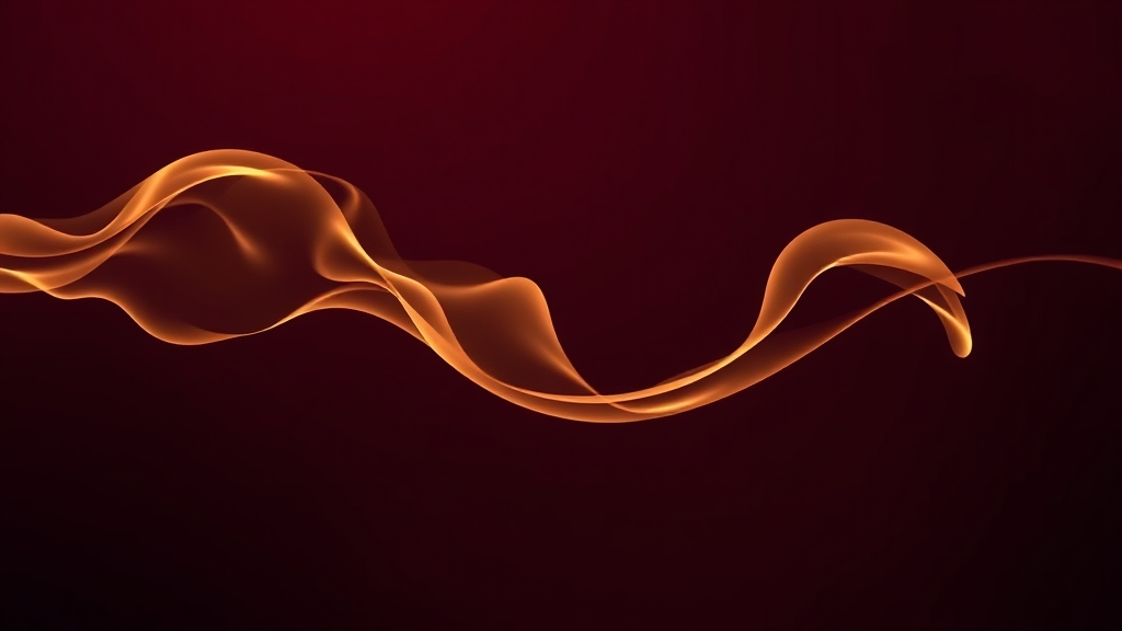 Representación abstracta de ondas de aroma en tonos dorados