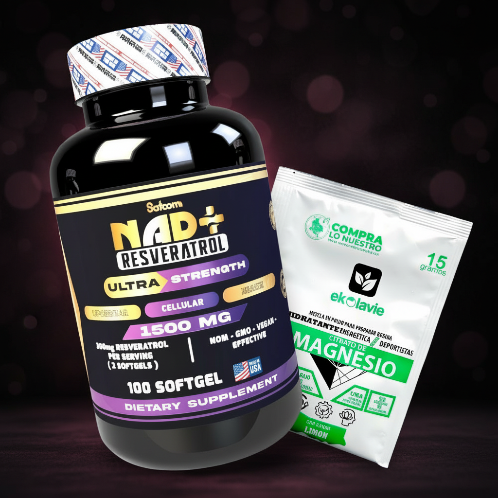 X1 NAD + resveratrol + X1 Sachet de citrato 2
